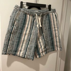 Zara textured striped shorts, size XL